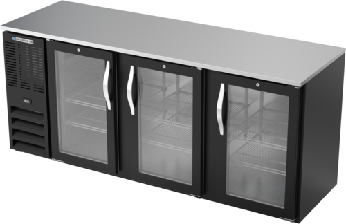 Beverage-Air BBN78HC-FG-B 78" Glass Door Back Bar Cooler