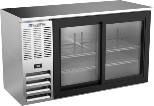 Beverage-Air BBN58HC-F-GS-S 58" Glass Door Back Bar Cooler