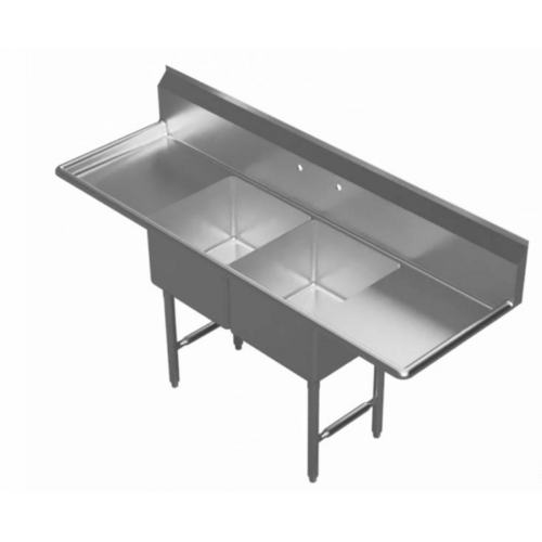 GSW SEE18182D 72" Compartment Sink
