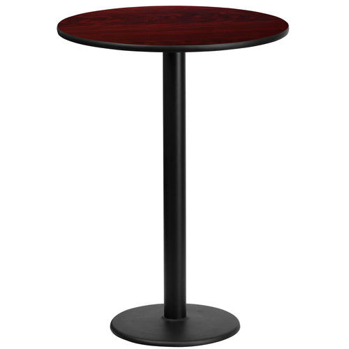 Flash Furniture XU-RD-24-MAHTB-TR18B-GG Dining Table