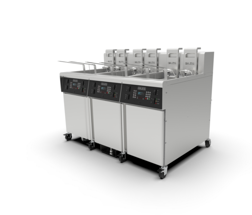 Giles GBF-80/80/80G 62 3/8" Gas Fryer Battery