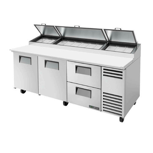 True TPP-AT2-93D-2-HC 93 1/2" 2 Doors Pizza Prep Table