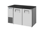 True TBB24-48-2S-Z1-BST-S-1 48 1/8" Solid Door Back Bar Cooler