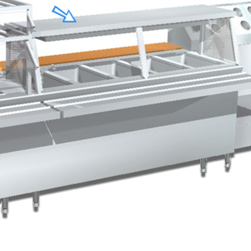 La Rosa L-90182-C 60" Sneeze Guard