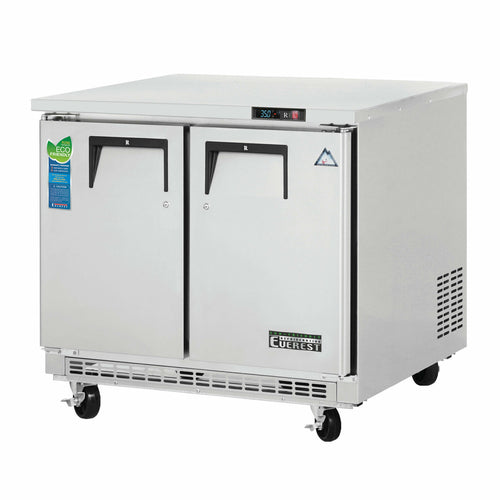 Everest ETBSR2 35 5/8" Solid Door Undercounter Refrigerator