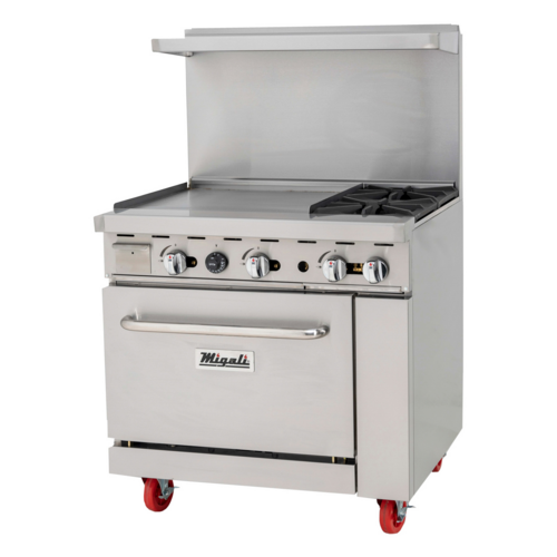 Migali C-RO2B-24GL-NG 36" Gas Restaurant Range