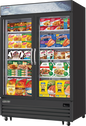 Everest EMGF48B 54 3/4" 2 Section Freezer Merchandiser