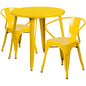 Flash Furniture CH-51090TH-2-18ARM-YL-GG Patio Dining Set