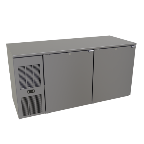 Glastender C1FL60-UC 60" Solid Door Undercounter Refrigerator