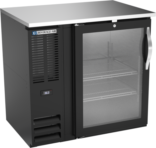 Beverage-Air BBN36HC-FG-B 36" Glass Door Back Bar Cooler