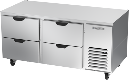 Beverage-Air UCRD67AHC-4 67" Solid Door Undercounter Refrigerator