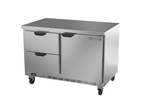 Beverage-Air WTRD48AHC-2-FLT 48" 1 Door Worktop Refrigerator