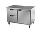 Beverage-Air WTRD48AHC-2-FLT 48" 1 Door Worktop Refrigerator