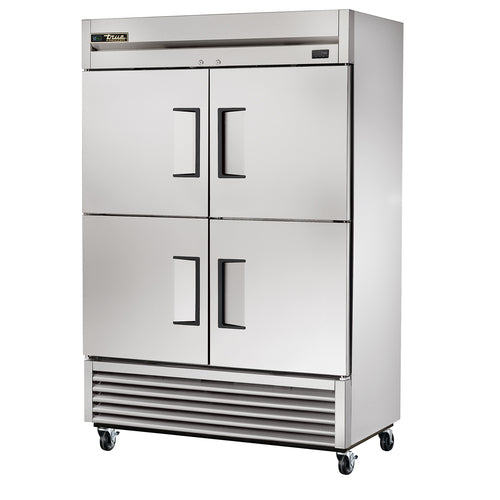 True TS-49F-4-HC 54 1/8" 2 Section Solid Door Reach-In Freezer