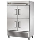 True TS-49F-4-HC 54 1/8" 2 Section Solid Door Reach-In Freezer