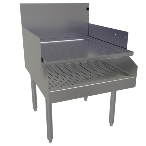 Glastender RDBB-24S 24" Underbar Drainboard