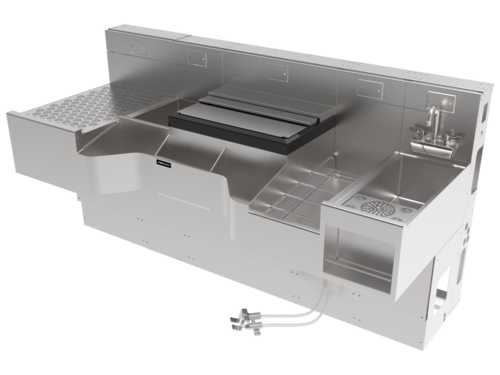 Perlick PCE78-A-MB 78" Underbar Ice Bin / Cocktail Station