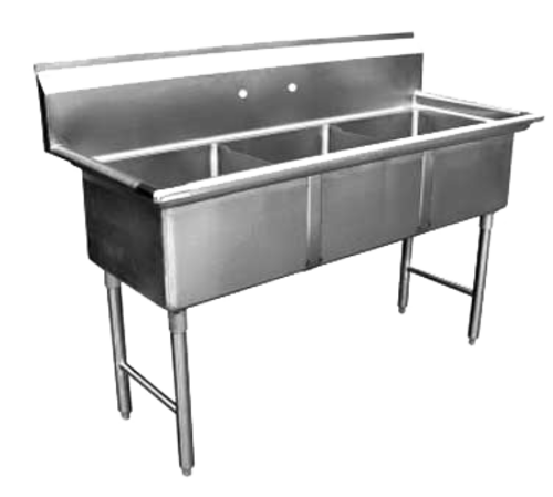 GSW SH24243N 78 3/8" Compartment Sink
