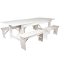 Flash Furniture XA-FARM-2-WH-GG 40" Dining Table