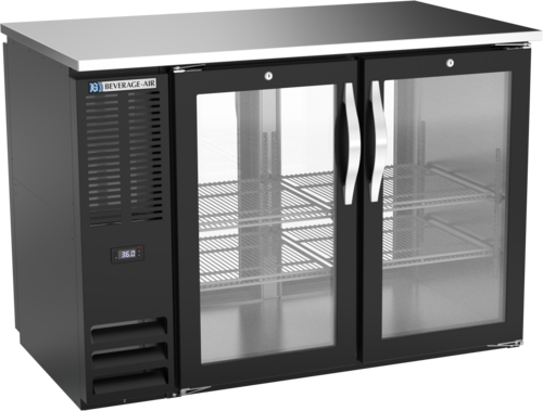 Beverage-Air BBN48HC-FG-PT-B 48" Glass Door Back Bar Cooler