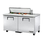 True TSSU-60-12-HC 60 3/8" 2 Doors 12 Pan Sandwich / Salad Prep Table