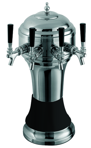 Perlick 4056BK3BPC 8 1/8" Draft Beer Tower
