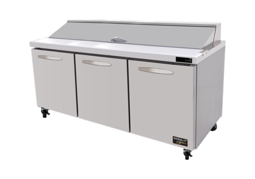 Axis KST-72-3 72 3/8" 3 Doors 19 Pan Sandwich / Salad Prep Table