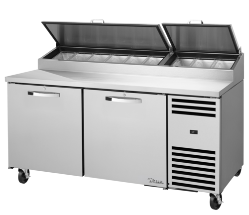 True TPP-AT-67-HC~SPEC3~HGTP 67 3/8" 2 Doors Pizza Prep Table