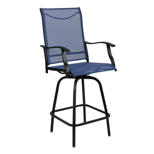 Flash Furniture 2-ET-SWVLPTO-30-NV-GG 22 1/2" Patio Barstool