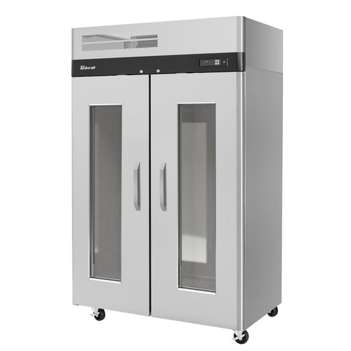 Turbo Air M3R47-2-G-N 51 7/8" 2 Section Glass Door Reach-In Refrigerator