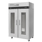 Turbo Air M3R47-2-G-N 51 7/8" 2 Section Glass Door Reach-In Refrigerator