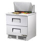 True TFP-32-12M-D-2-HC 32 1/8" 2 Drawer 12 Pan Mega Top Sandwich / Salad Prep Table