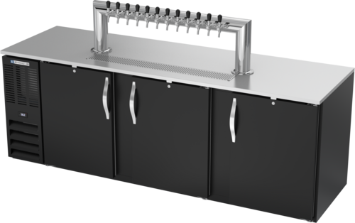 Beverage-Air DD94HC-B-12T 94" Draft Beer Cooler