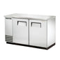 True TBB-2-S-HC 58 7/8" Solid Door Back Bar Cooler