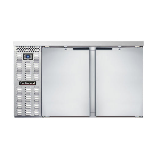 Continental Refrigerator BB59SNSS 59" Solid Door Back Bar Cooler