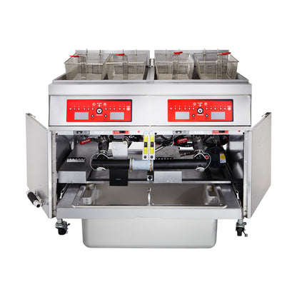 Vulcan 3ER85CF 63" (3) 85 lb Electric Fryer Battery