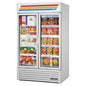 True GDM-43F-HC~TSL01 47 1/8" 2 Section Freezer Merchandiser