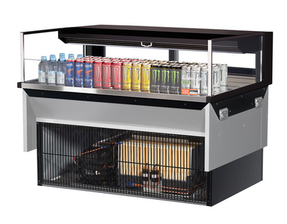 Turbo Air TOM-48L-UFD-W(B)-1SI-N 47 7/8" Refrigerated Display Case