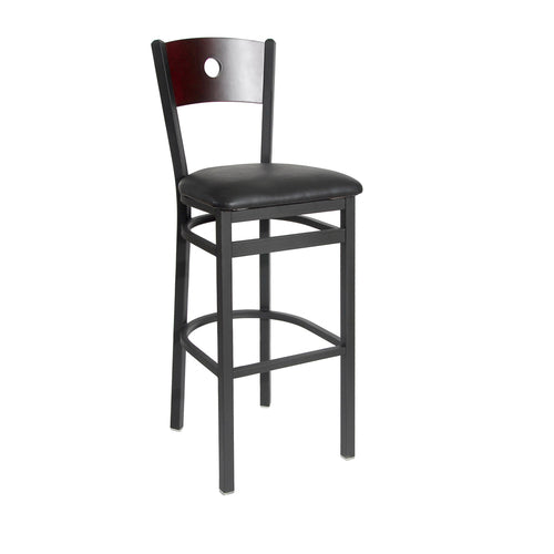 BFM Seating 2152B-SB GR4 17 1/2" Barstool