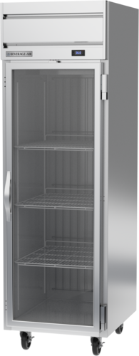 Beverage-Air HRP1HC-1G 26" 1 Section Glass Door Reach-In Refrigerator