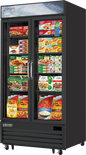 Everest EMGF36B 41" 2 Section Freezer Merchandiser
