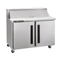 Traulsen CLPT-3610-SD-LL-LK 36 1/2" 2 Doors 12 Pan Sandwich / Salad Prep Table