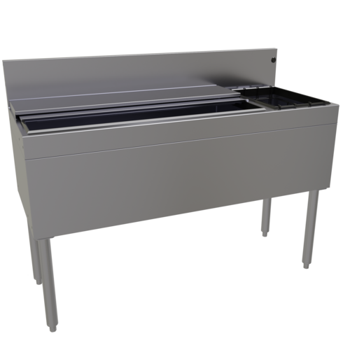 Glastender CBA-48R-CP10 48" Underbar Ice Bin / Cocktail Station