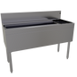Glastender CBA-48R-CP10 48" Underbar Ice Bin / Cocktail Station