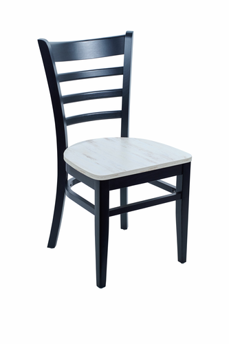 BFM Seating ZWC101BL R 17 1/2" Dining Chair