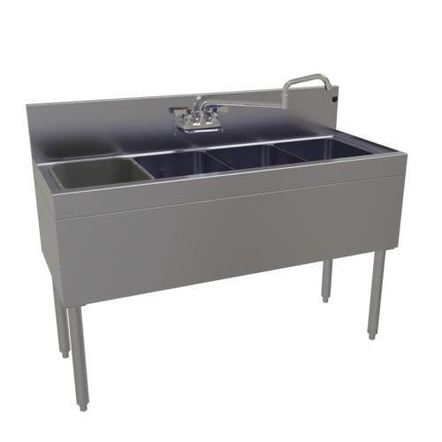 Glastender FSA-48-S 48" Underbar Sink