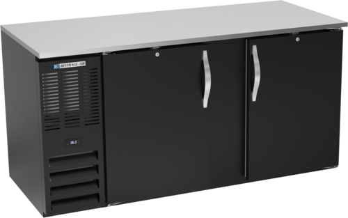 Beverage-Air BB68HC-F-B 68" Solid Door Back Bar Cooler