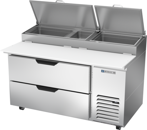 Beverage-Air DPD60HC-2 60" 2 Drawer Pizza Prep Table