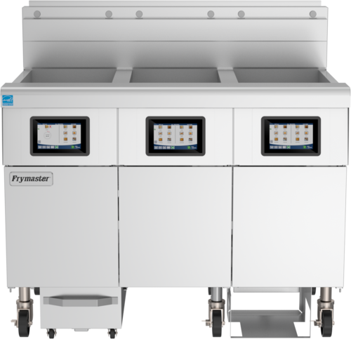Frymaster 3FQG30U 47 1/8" (3) 30 lb Gas Fryer Battery