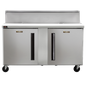 Traulsen CLPT-6024-SD-LL-LK 60 1/2" 2 Doors 24 Pan Mega Top Sandwich / Salad Prep Table